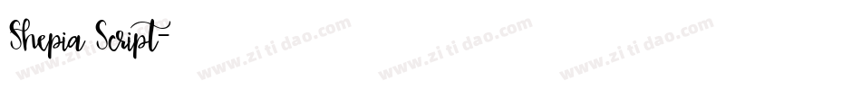 Shepia Script字体转换
